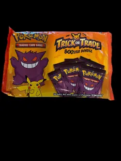 Pokemon Trick or Trade Booster Bundle 40 Mini Packs Sealed Gengar Pikachu Promo - Image 3