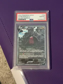 Pokemon TCG Regidrago V 184/195 Silver Tempest Full Art Holo 220 HP Eng - Image 1