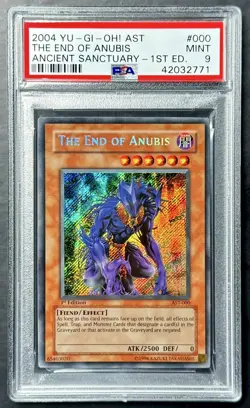 2004 Yugioh THE END OF ANUBIS AST-000 1st Edition Secret Rare PSA 9 Mint! - Image 1