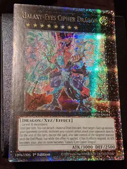 Yu-Gi-Oh Galaxy Eyes Cipher Dragon QCR MP24 NM - Image 1