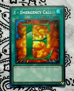 YU-Gi-Oh!! TCG: E - Emergency Call (Silver) BLC1-EN032 1st Edition 🔥MINT🔥 - Image 1