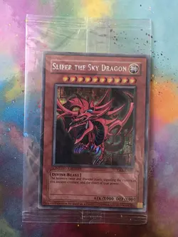 Yugioh Slifer The Sky Dragon YMA-EN001 Secret Rare Promo FACTORY SEALED Mint/NM - Image 1