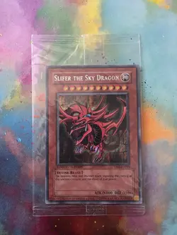 Yugioh Slifer The Sky Dragon YMA-EN001 Secret Rare Promo FACTORY SEALED Mint/NM - Image 2