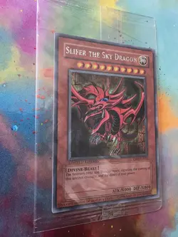 Yugioh Slifer The Sky Dragon YMA-EN001 Secret Rare Promo FACTORY SEALED Mint/NM - Image 4