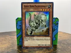 Yugioh Fossil Dyna Pachycephalo CT08-EN012 Super Rare Limited Edition - Image 2
