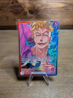 2024 One Piece Leader Marco (Alt Art) OP08-002 L TCG Two Legends English Version - Image 1