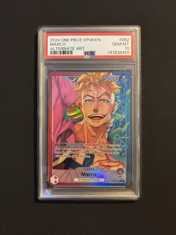 Marco OP08-002 Leader Alt Art One Piece - PSA 10 Gem Mint - Image 1