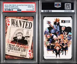 PSA 10 Trafalgar Law Wanted Poster 2012 ONE PIECE Playing Cards Japanese - Image 2