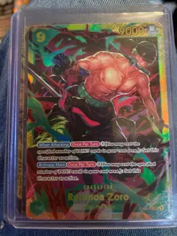 2024 ONE PIECE WINGS OF THE CAPTAIN #OP06-118 RORONOA ZORO SECRET RARE - Image 1