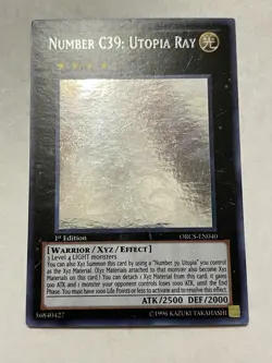 Number C39: Utopia Ray ORCS-EN040 Ghost Rare 1st Edition English Light Play - Image 3