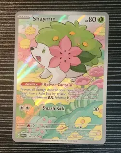 Pokemon TCG- Shaymin 185/182- Destined Rivals- Illustration Rare Card - Image 2