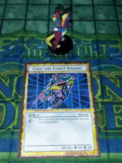 Yugioh DDM Figure Gaia the Fierce Knight Figure Japanese! DDM Card Custom - Image 3