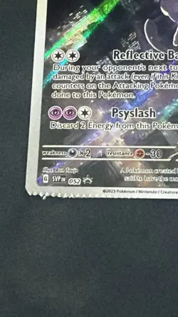 Mewtwo 052 Sv: Scarlet & Violet Promo Cards Holo - Image 2