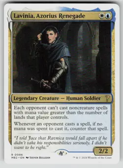Lavinia, Azorius Renegade (White Border) Rare Mystery Booster 2 86 MTG NM 2024 - Image 1