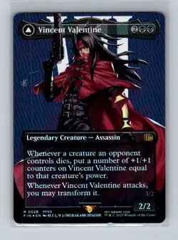 2025 MTG Final Fantasy Vincent Valentine (Borderless) (Surge Foil) #0528 NM - Image 1