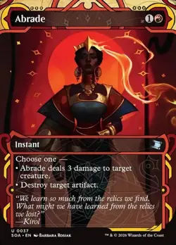 Abrade - Extended Art SOA NM MTG - Image 1