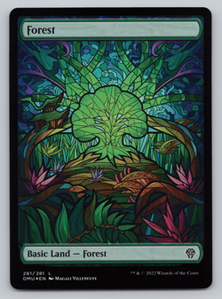 Forest Stain Glass FOIL Land - Dominaria United - MTG - Image 1