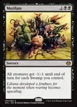 1 x Mutilate - Duel Decks: Anthology - Moderate Play - MTG - Image 1