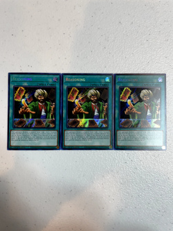 yugioh reasoning secret rare 3x ra01-en052 playset RA01 - Image 1