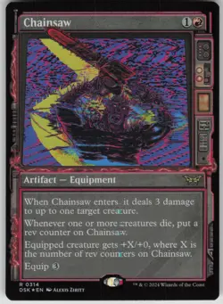 MTG TCG Chainsaw (Showcase) R Duskmourn: House of Horror 314 - Image 1