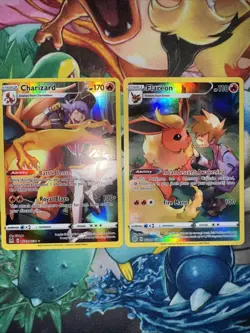 Pokemon TCG Charizard Tg03/tg30 - Flareon Tg01/tg30 (NM) Holo - Image 1