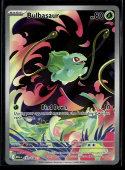 Bulbasaur 133/132 Illustration Rare Mega Evolution Pokemon NM/M - Image 1