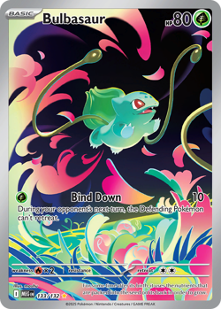 Bulbasaur 133/132 Illustration Rare Mega Evolution Pokemon NM/M - Image 4