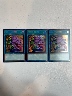 yugioh pot of desires secret rare 3x ra01-en056 playset RA01 - Image 1