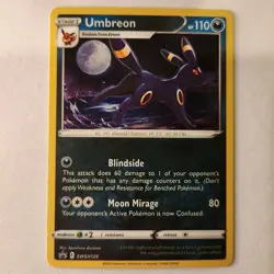 Pokemon TCG - Umbreon SWSH129 Sword & Shield Black Star Promo Card Holo - Image 1