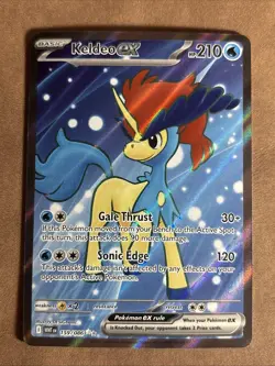 Pokemon Keldeo ex Full Art ENG White Flare 159/086 NM - Image 1