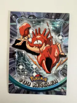 Kingler #99 - Topps Blue Logo - TV Pokemon Card - NON-HOLO - Image 1