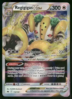 Regigigas VSTAR 114/159 Ultra Rare Holo NM Pokemon Crown Zenith - Image 1