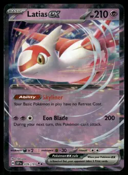 2024 Latias ex - 076/191 Double Rare Holo NM SV08: Surging Sparks Pokemon - Image 1
