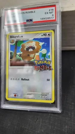 2009 BIBAREL POKEMON RUMBLE POKEMON TCG PSA 6 EX-MT #16/16 - Image 3