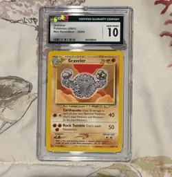 (POP 29) CGC 10 GEM MINT 2001 Pokemon Neo Revelation 1st Edition Graveler 30/64 - Image 1