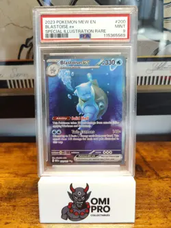 Blastoise EX 200/165 - Special Illustration Rare - 151 Pokemon PSA 9 - Image 1
