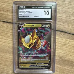 2022 Pokemon Giratina V Lost Origin #130/196 Ultra Rare holo CGC 10 gem mint - Image 1