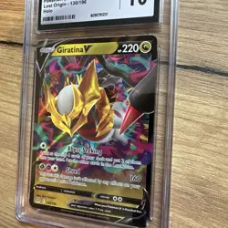 2022 Pokemon Giratina V Lost Origin #130/196 Ultra Rare holo CGC 10 gem mint - Image 2