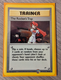 Pokemon The Rocket's Trap 019/132 Gym Heroes Holo MP - Image 1