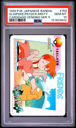 PSA 10 2026 CERT SLOWPOKE/PSYDUCK/MISTY 1999 POKEMON JPN BANDAI CARDDASS #153 - Image 1