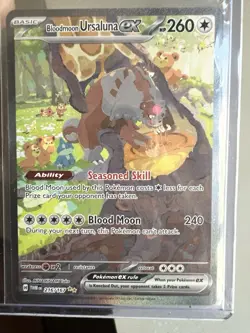 Pokemon Bloodmoon Ursaluna EX Special Illustration Rare Holo Sv06 216/167 260 HP - Image 1