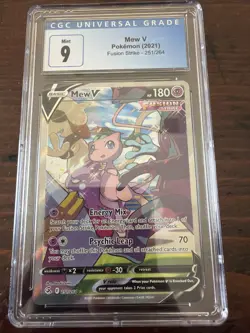 Pokemon Mew V Fusion Strike Full 2021 CGC Mint 9 Alt Art Secret Rare 251/264 - Image 1