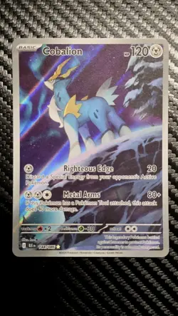 Pokemon TCG | Cobalion 144/086 Sv: Black Bolt Holo Illustration Rare Mint+ - Image 1