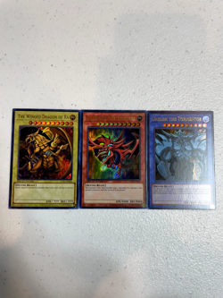 yugioh egyptian god card cards obelisk slifer ra ultra rare lc01 holo S038 - Image 1