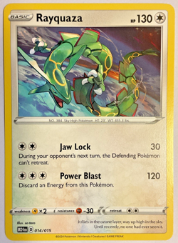 Rayquaza Non Holo Promo 14/15 Mcdonalds 2024 Promo M/NM Pokemon TCG - Image 1