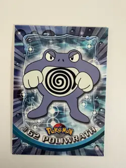 Poliwrath #62 Pokemon Topps Tv Animation Non Holo - Image 1