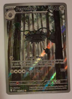 Ferrothorn Illustration Rare NM 149/086 Scarlet & Violet White Flare Pokemon TCG - Image 1