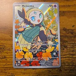 Meloetta 026 Me: Mega Evolution Promo Holo Full Art Illustration Rare NM Pokemon - Image 1