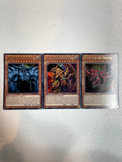 yugioh egyptian god cards card obelisk slifer ra ldk2 holo ultra rare all 3 S041 - Image 1