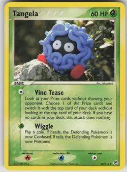 Pokemon TCG Tangela Rare FireRed & LeafGreen 30/112 - Image 1